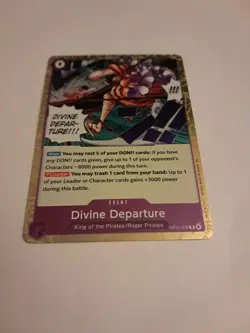 Divine Departure Rare (R) OP13-076 Carrying On His Will English Foil - Image 3