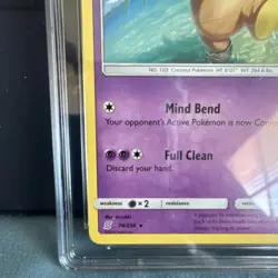 Pokemon Exeggutor Unified Minds Rare CGC Graded 2019 Card 74/236 English - Image 5