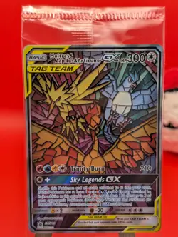 Sealed Moltres & Zapdos & Articuno GX Pokemon Card, - Black Star Promo - SM210 - Image 2