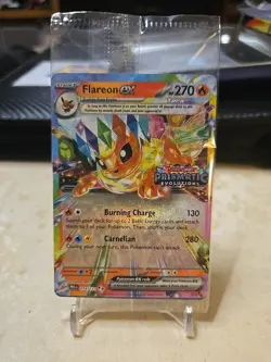 Flareon EX 014/131 Prismatic Evolutions Promo Card Stamped Sealed - Image 1