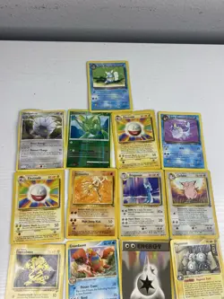 Lot of 19 Vintage Pokemon Cards Dark Wartortle Hitmonlee + More - Image 2