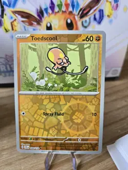 Pokemon TCG : 088/159 Toedscool : Common Reverse Holo Card : Journey Together - Image 1