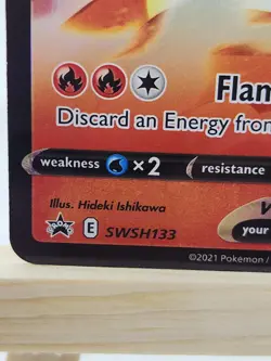 Pokemon Lance's Charizard V SWSH133 Promo Holo Sword & Shield TCG Card - Image 2