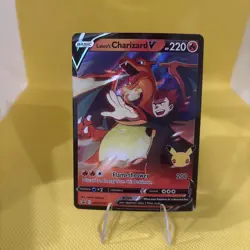 Pokemon Card Lance’s Charizard V SWSH133 Celebrations Black Star Promo NM - Image 1
