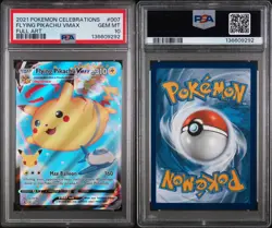 Pokemon Card PSA 10 Flying Pikachu VMAX 007/025 Celebrations Full Art 2021 - Image 3