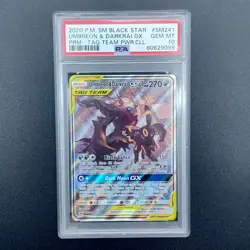 Pokemon Umbreon & Darkrai GX Tag Team Powers Coll. Full Art Promo SM241 PSA 10 - Image 1