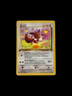 1st Edition Eevee 51/64 Jungle Pokemon Card NM - Image 1