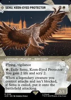 1 x Senu, Keen-Eyed Protector - Foil - Showcase - Universes Beyond: Assassin's C - Image 1