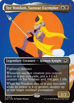 1 x Syr Vondam, Sunstar Exemplar - Foil - Borderless - Edge of Eternities - NM-M - Image 1