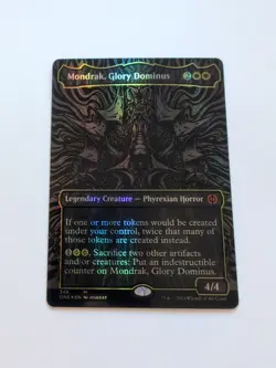 Mondrak, Glory Dominus (Oil Slick Raised Foil) Phyrexia: All Will Be One Foil - Image 1