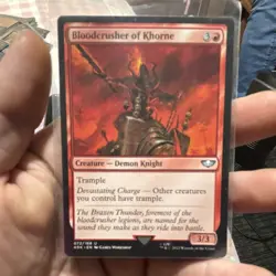 Magic: The Gathering Bloodcrusher of Khorne Uncommon Red Creature 072/168 - Image 1