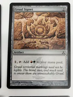 Gruul Signet x4 Magic the Gathering Guildpact MTG Heavily Played - Image 3