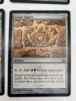 Gruul Signet x4 Magic the Gathering Guildpact MTG Heavily Played - Image 4