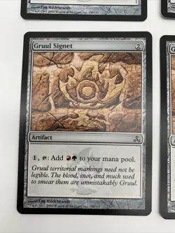 Gruul Signet x4 Magic the Gathering Guildpact MTG Heavily Played - Image 5