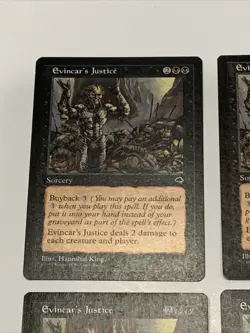 Evincar’s Justice x4 Magic the Gathering Tempest MTG Lightly Played - Image 2