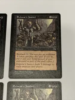 Evincar’s Justice x4 Magic the Gathering Tempest MTG Lightly Played - Image 3