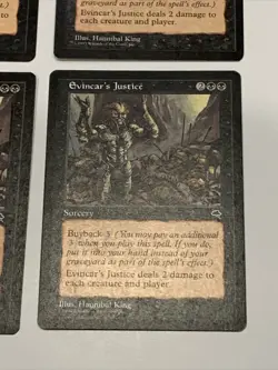 Evincar’s Justice x4 Magic the Gathering Tempest MTG Lightly Played - Image 4
