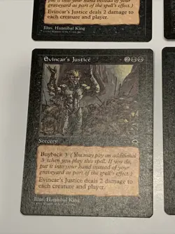 Evincar’s Justice x4 Magic the Gathering Tempest MTG Lightly Played - Image 5