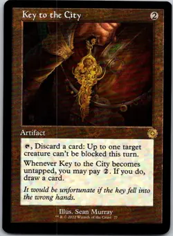 Magic the Gathering Key to the City #027 Retro Frame The Brothers' War MTG - Image 1