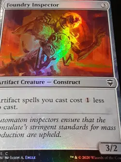 Foundry Inspector FOIL , Commander Legends , NM , MTG , FREE SHIPPING - Image 3