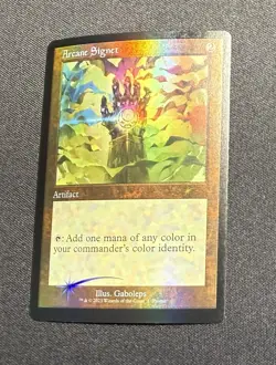 Arcane Signet Retro Foil MTG Promo - Excellent - Image 1