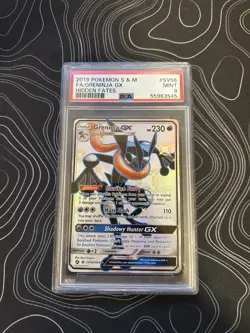 Pokemon Card Greninja GX SV56/SV94 Hidden Fates Shiny Full Art PSA 9 - Image 1