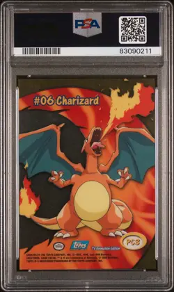 2000 Topps Pokemon Charizard TV Animation Clear Cards PSA 10 GEM Mint - Image 2