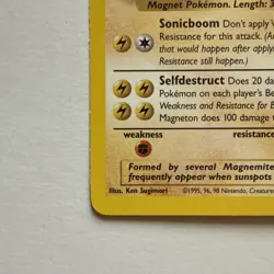 Magneton 26/62 Fossil WOTC Pokemon TCG Regular Rare 1999 NM - Image 5