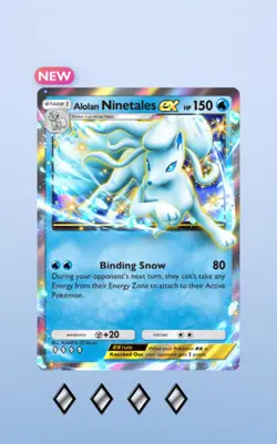 [Digital Card] Alolan Ninetales EX 4 Diamonds Pokemon Tcg Pocket - [ENG] - Image 1