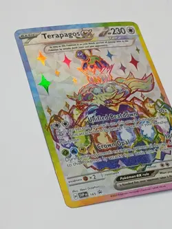 Terapagos EX Pokemon SVP 165 Full Art Illustration Rare Black Star UPC Promo, NM - Image 2
