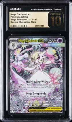 2025 POKEMON MEGA EVOLUTION #178 MEGA GARDEVOIR EX SIR CGC 10 PRISTINE - Image 1