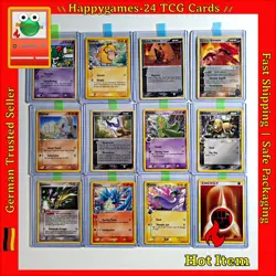 12x Pokemon Karten Vintage Sammlung gemischt div. Set TCG non Holo /Z38 - Image 1