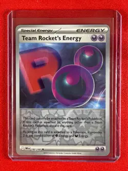 2025 Pokemon TCG Team Rocket's Energy 182/182 Reverse Holo Destined Rivals - Image 1