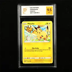 TQG 9.5 MINT+ 2022 Pokemon ENG Pikachu 049/195 C - Image 1