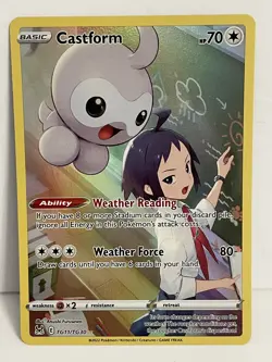 Pokemon TCG Castform Lost Origin Trainer Gallery TG11/TG30 Holo Ultra Rare NM - Image 1