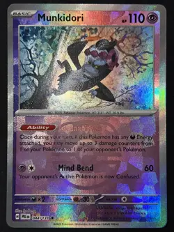 Pokemon TCG Munkidori 044/131 Rare Masterball - Prismatic Evolutions - Fresh ✅ - Image 2