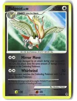 Pidgeot ⭐ 35/132 Reverse Holo Rare Secret Wonders 2007 Pokemon NM - Image 1