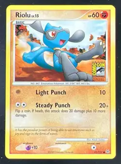2009 Pokemon Platinum #91/127 Riolu Comic Con - Image 1