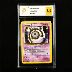 TQG 9.5 MINT+ 2001 Pokemon ENG Unown [M] 49/75 U - Image 1
