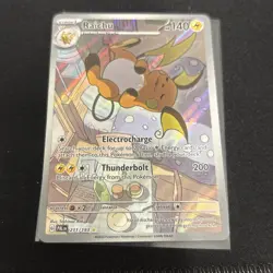 Pokemon TCG Raichu 211/193 Paldea Evolved Holo Illustration Rare - crease - Image 1