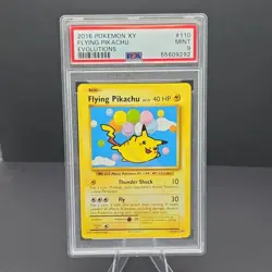 Pokemon Flying Pikachu 110/108 Evolutions Secret Rare Regular PSA 9 - Image 1