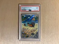 2025 POKEMON BLK EN-BLACK BOLT ILLUSTRATION RARE #129 DWEBBLE PSA 9 - Image 1