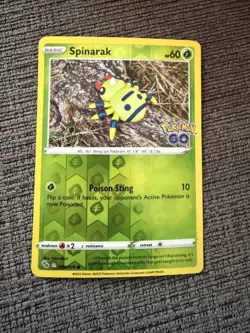 Pokemon TCG Pokemon GO Spinarak Unpeeled Ditto Reverse Holo 006/078 NM - Image 1