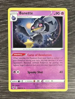 Banette Pokemon TCG Vivid Voltage 068/185 Regular Rare NM - Image 1