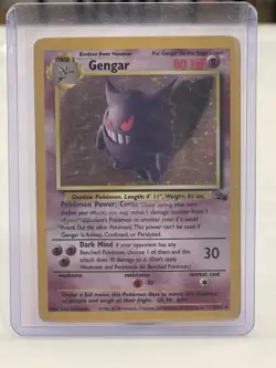 1999 Gengar 5/62 Fossil Holo Rare Pokemon TCG 80 HP Stage 2 Wizards of the Coast - Image 1