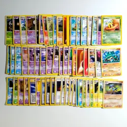 60x Pokemon Karten Sammlung gemischt div. Set TCG non Holo Vintage /E8 - Image 2