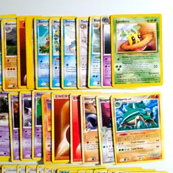 60x Pokemon Karten Sammlung gemischt div. Set TCG non Holo Vintage /E8 - Image 5