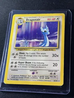 Pokemon TCG Dragonair 18/102 Base Set NM-/ LP Condition - Image 1