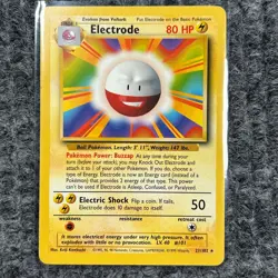 Vintage Pokemon Base Set Electrode 21/102 Rare NM/Mint Pokemon - Image 1