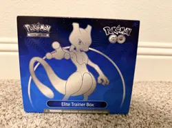 Pokemon Go Mewtwo Elite Trainer Box 100% Complete with Blackstar Mewtwo Promo - Image 1